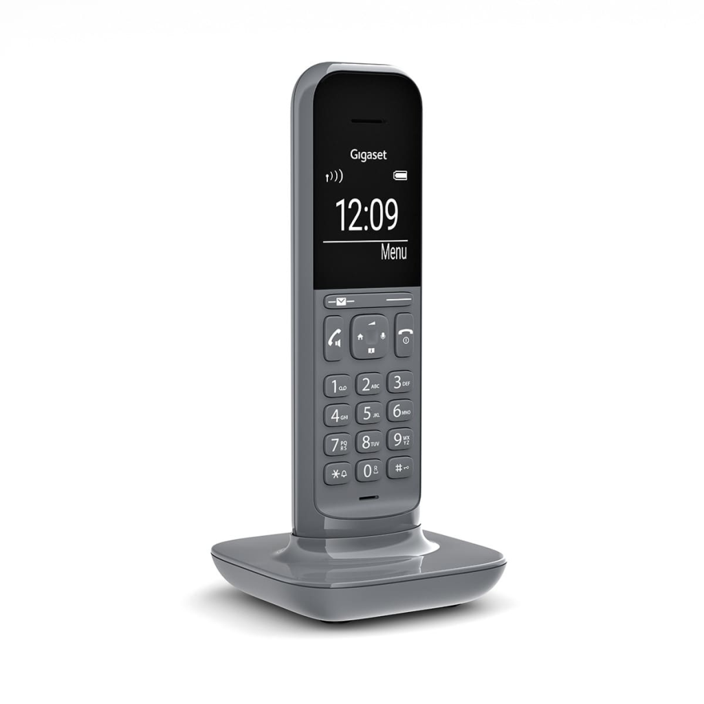 GIGASET CL390, Dect Telefon, Gri, 12 Saat Konuşma, 180 Saat Bekleme, 150 Kişilik Rehber