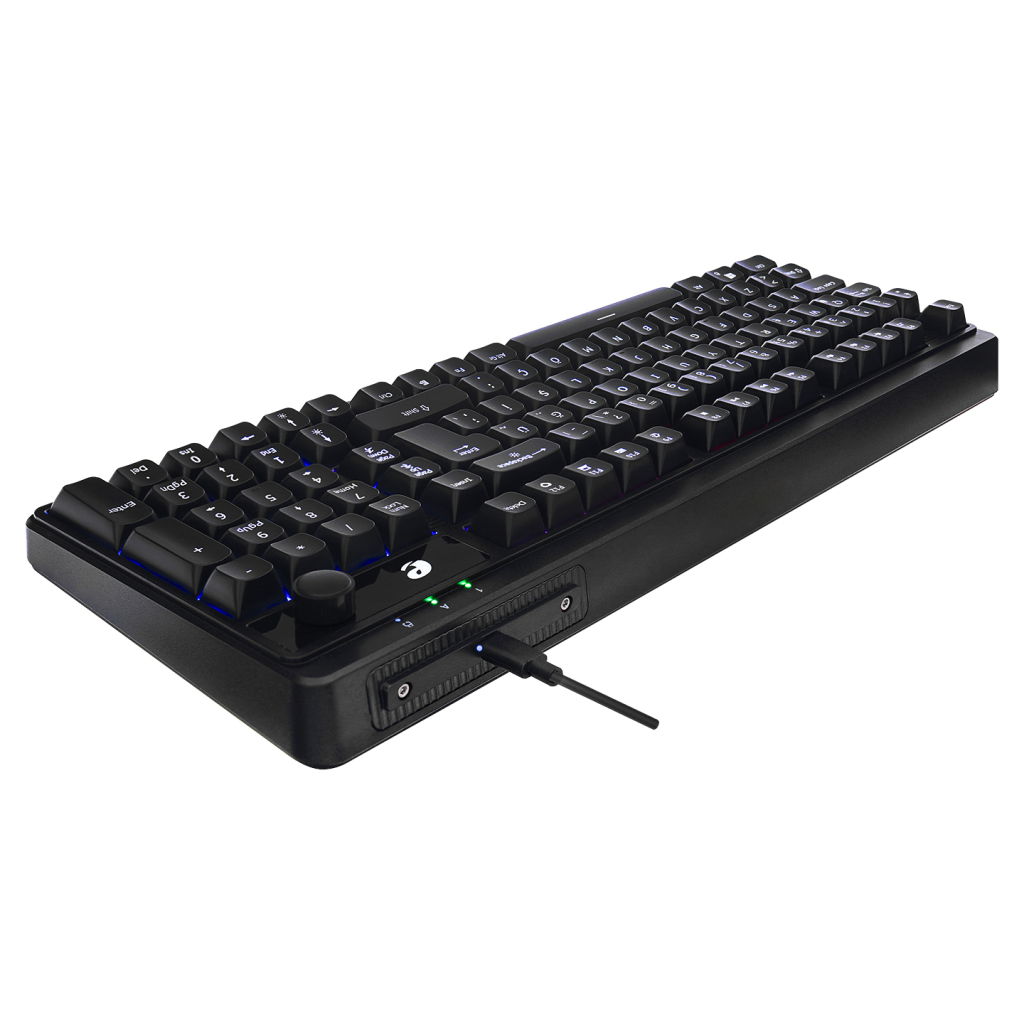ACER eMachines, EAK860, Siyah, USB Kablolu, Rainbow Backlight, Membran Tuşlar, Türkçe Q, 100 Tuşlu, Gaming Klavye
