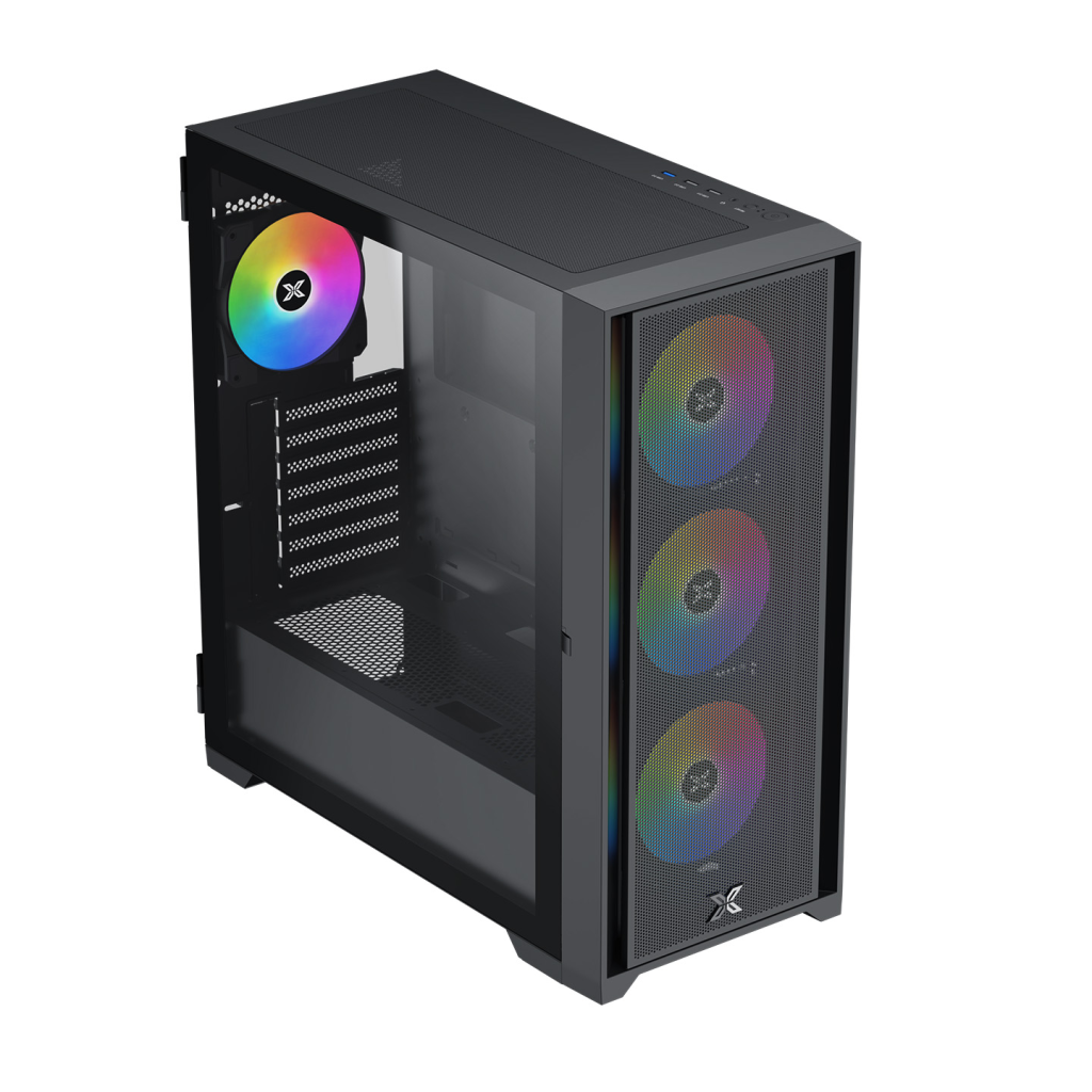 Xigmatek EN47046, Master X II Pro, 750W, Mesh Panel, Tempered Glass, ARGB, ATX GAMING KASA