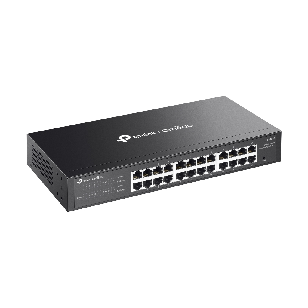 OMADA ES224G, 24 Port Gigabit,  Yönetilebilir, Metal Kasa Masaüstü/Vesa Switch