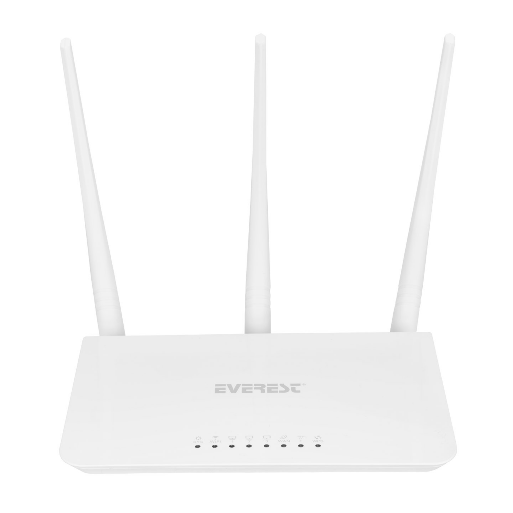 EVEREST EWR-F303, 3Port, 1 WAN, 300Mbps, 2.4Ghz Wifi, Masaüstü, Megabit, WISP, Repeater, Router, Access Point