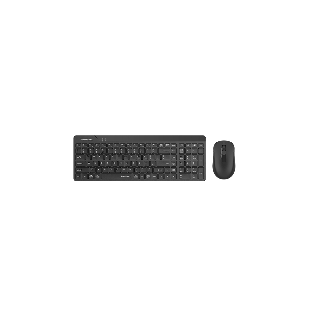 A4 TECH FG2300 AIR2 Siyah, FSTYLER, 2.4Ghz Mini Kablosuz, Türkçe Q, SESSİZ Klavye Mouse Set