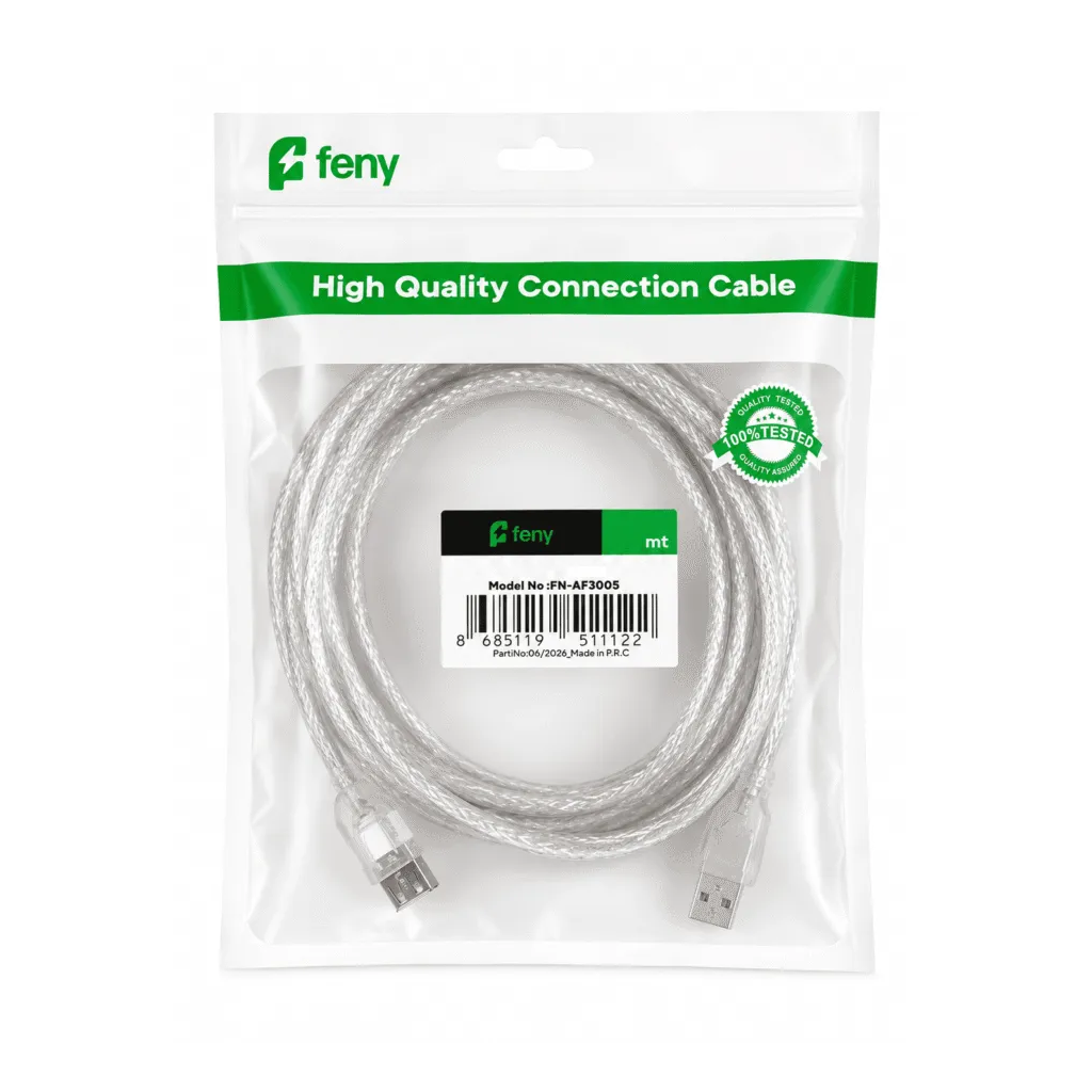 FENY FN-AF3015, USB Uzatma Kablosu, %100 Bakır, 1.5 Metre