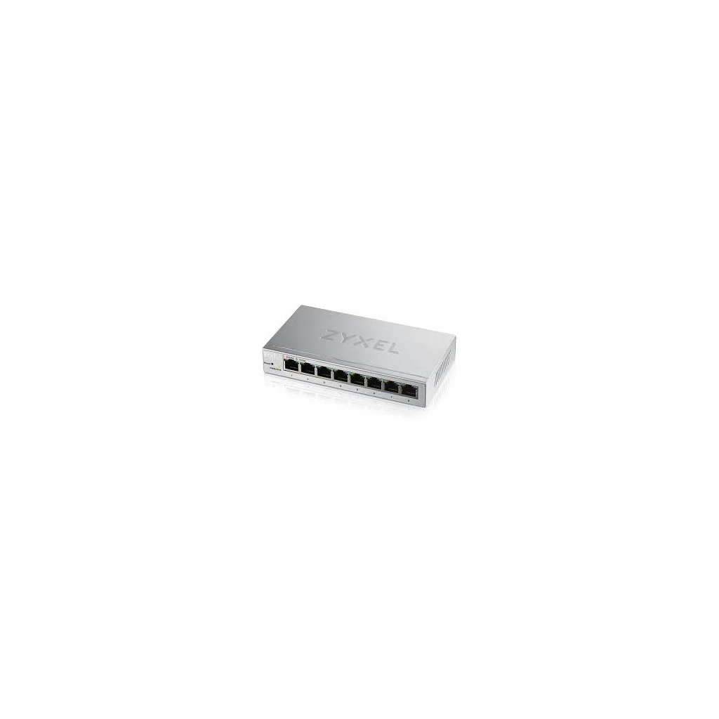 ZyXEL GS1200-8, 8 Port, GigaBit, Yönetilebilir, Masaüstü Switch