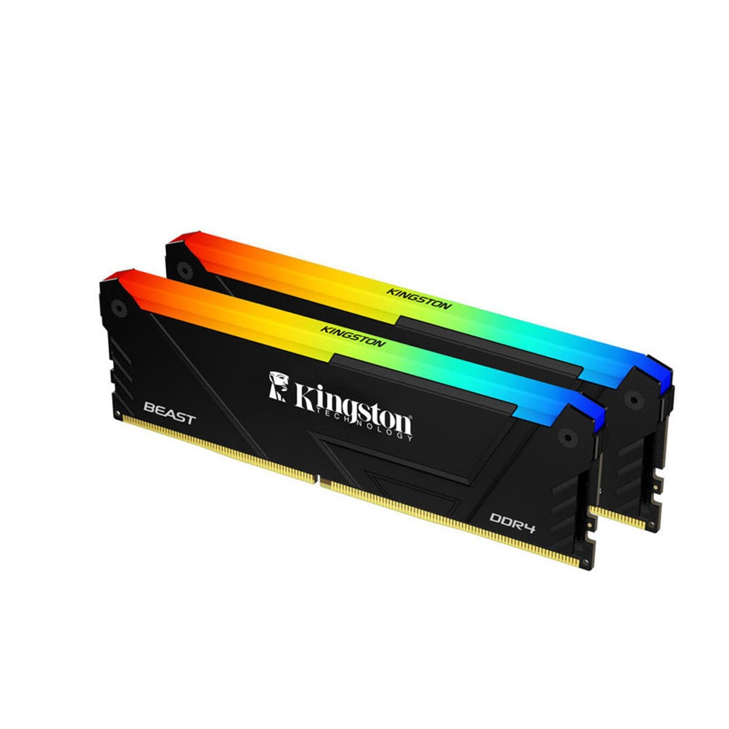KINGSTON Beast, KF436C18BB2AK2/32TR, 32Gb   (2x16Gb), 3600Mhz, DDR4, CL18, RGB, Desktop Gaming RAM (Soğutuculu)