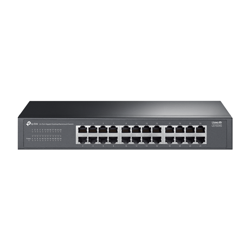 TP-LINK LS1024G, Green Tech, 24 Port GigaBit, Yönetilemez, Metal Kasa, Masaüstü Switch
