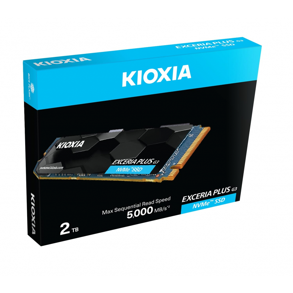 KIOXIA EXCERIA PLUS G3, LSD10Z002TG8, 2TB, 5000/3900, Gen4, NVME PCIe M.2 2280, SSD
