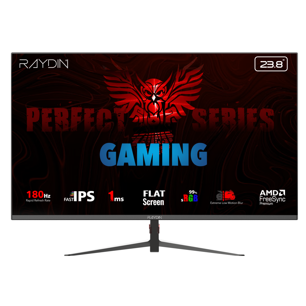 RAYDIN MM24DFI-180HZ, 23.8", 1ms, 180Hz, Full HD, HDMI, DP, IPS LED, Flat, Frameless, FreeSync Gaming Monitör