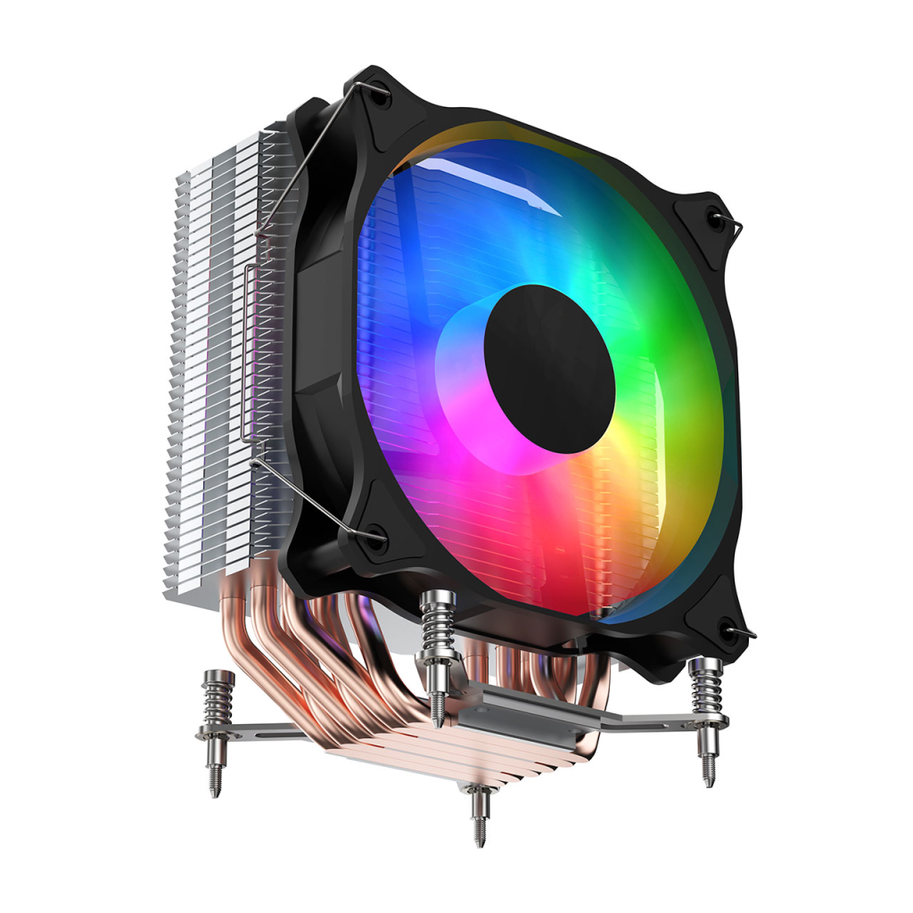 FSP NC5, ARGB, 120mm, CPU, Kule Tipi Hava Soğutma, Sessiz Çalışma, Doğrudan Temas Tasarımlı 6 adet Bakır Isı Borusu, (AMD AM4-AM5 ve INTEL Tüm işlemciler ile uyumlu)