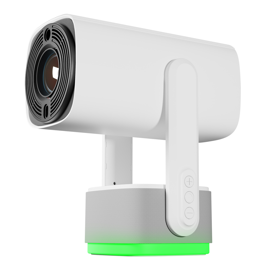 EVEREST PJ08, Beyaz, 150 LED Lümen, 1280x720, 1xHDMI, 1xUSB, WiFi, Bluetooth, 30.000 Saat Led Ömrü, 6W Speaker, 5200mAh Batarya, Taşınabilir, Android 11, 4K Destekli Projeksiyon Cihazı