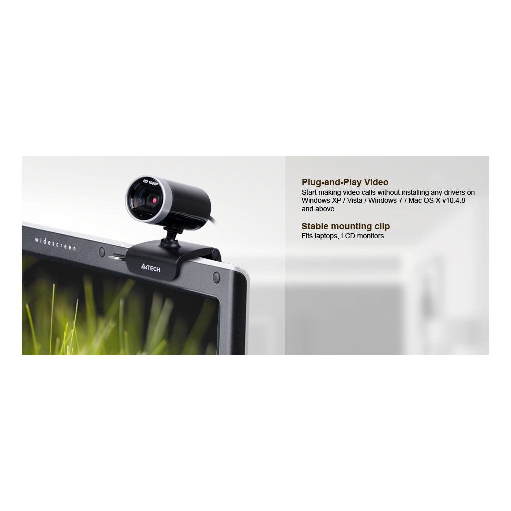 A4 TECH PK-910H Full HD 1080P Dahili Microfonlu USB WEBCAM