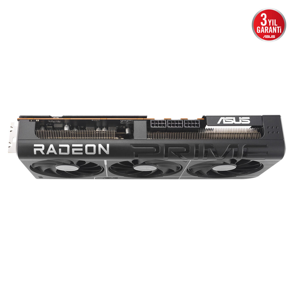 ASUS PRIME-RX9070XT-O16G, 16Gb, 256Bit, GDDR6, 1xHDMI, 3xDP, GAMING Ekran Kartı
