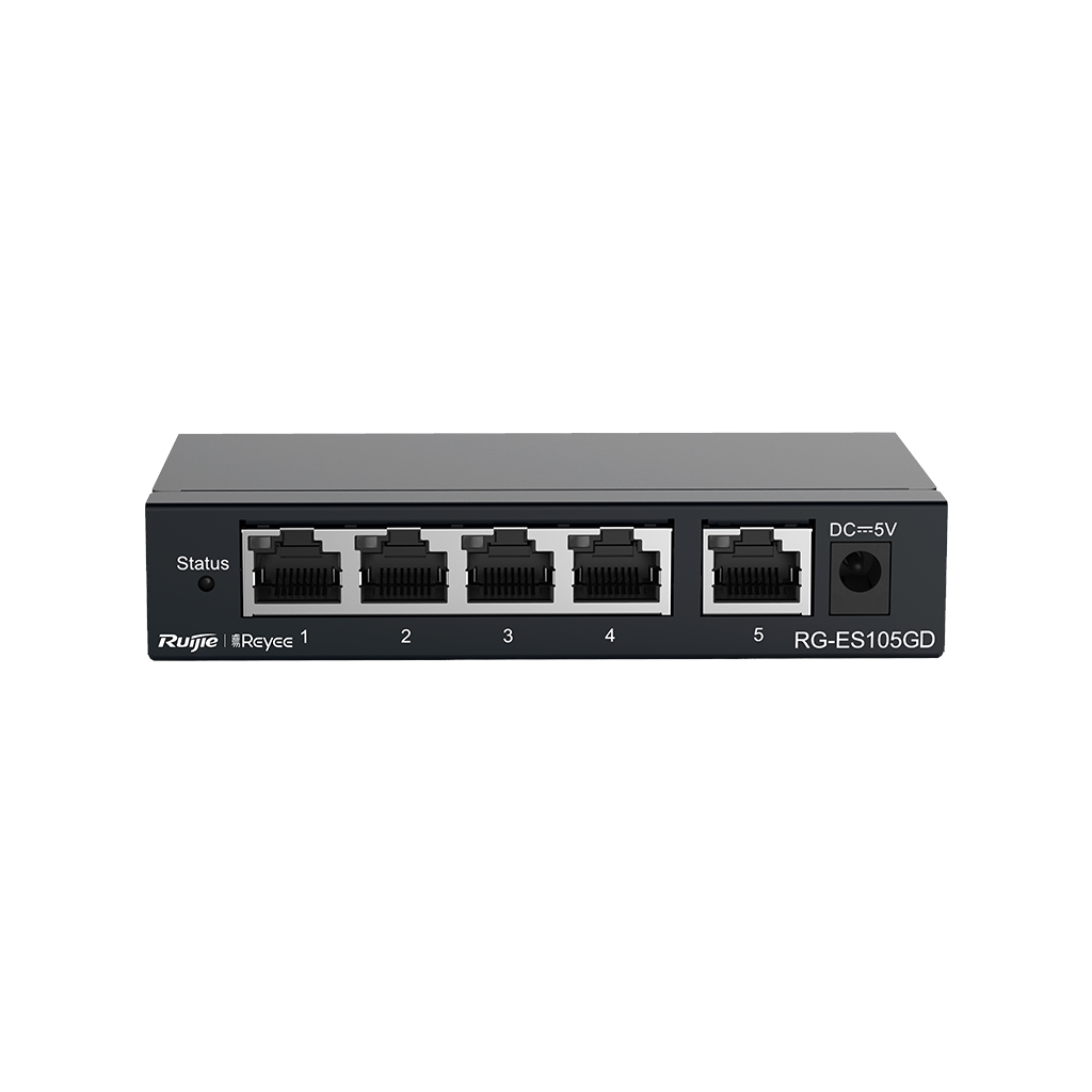 RUIJIE REYEE RG-ES105GD 5 Port GigaBit Switch  Metal Kasa