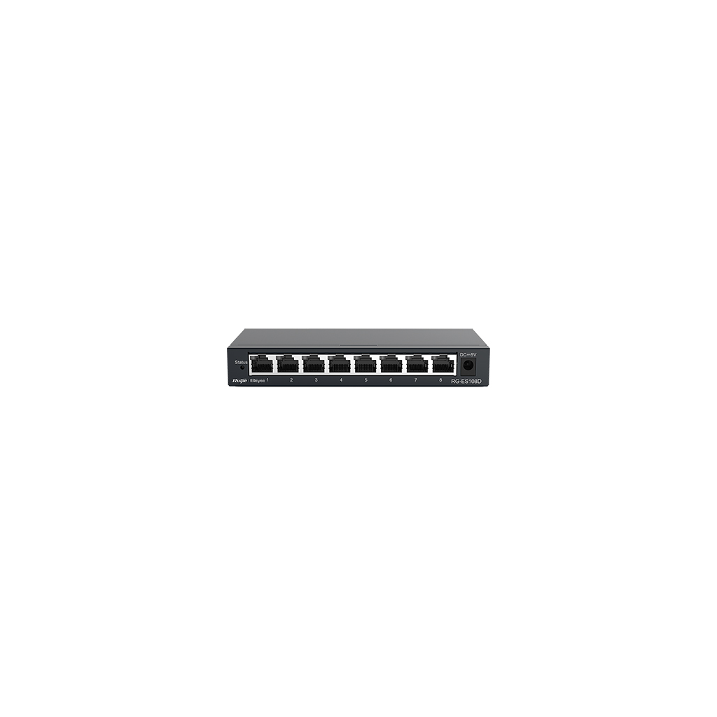 RUIJIE REYEE RG-ES108GD 8 Port GigaBit Switch  Metal Kasa