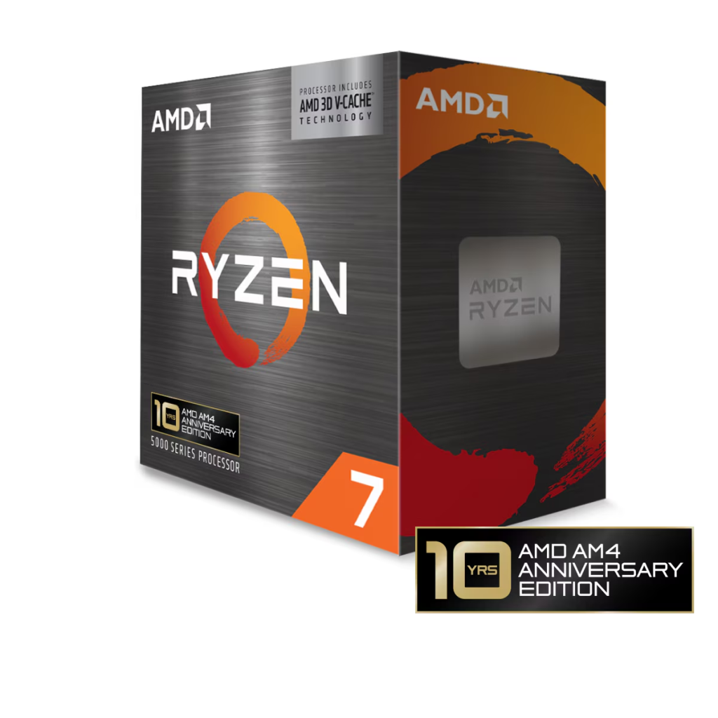 AMD RYZEN 7 5800X3D 8 Core, 3,40-4.50GHz, 100Mb Cache, 105W, AM4 Soket, BOX (Kutulu) (Dahili Grafik YOK, Fan YOK)