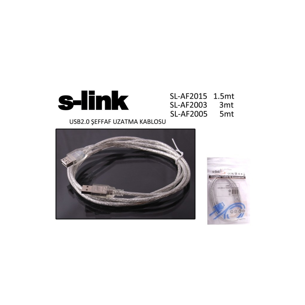 S-LINK SL-AF2003 USB Uzatma Kablosu 3Metre