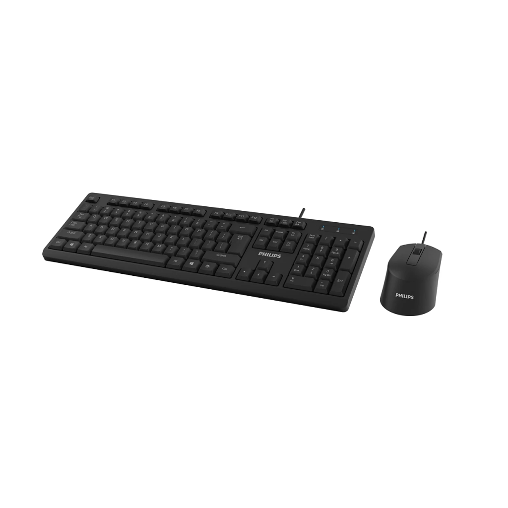 PHILIPS SPT6234B, Siyah, Türkçe Q, USB Kablolu, Klavye Mouse Set