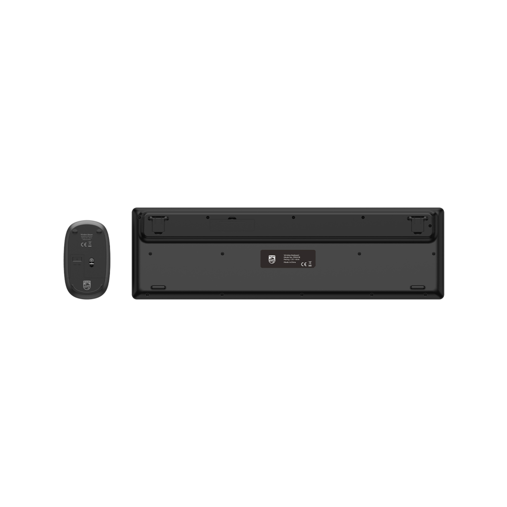 PHILIPS SPT6318B, Siyah, Türkçe Q, 2.4Ghz Kablosuz, Multimedya Klavye Mouse Set