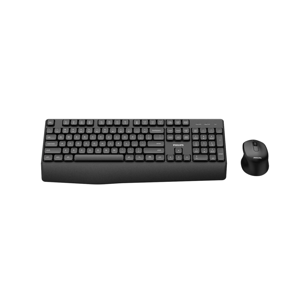 PHILIPS SPT6348B, Siyah, Türkçe Q, 2.4Ghz Kablosuz, Multimedya Klavye Mouse Set