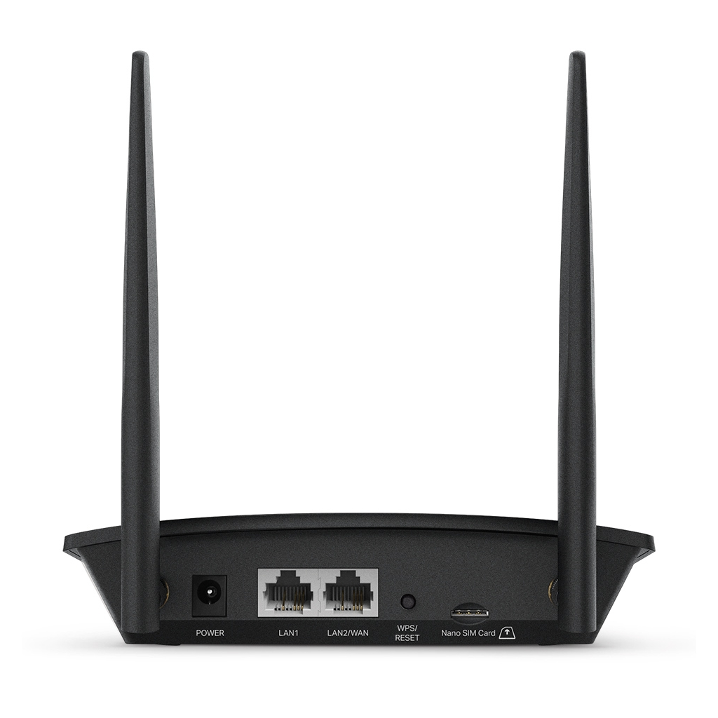 TP-LINK TL-MR100, 2Port, 300Mbps, 2,4Ghz Wifi, Masaüstü, LTE Micro Sim Kart Takılabilir 3G-4G Destekli Router