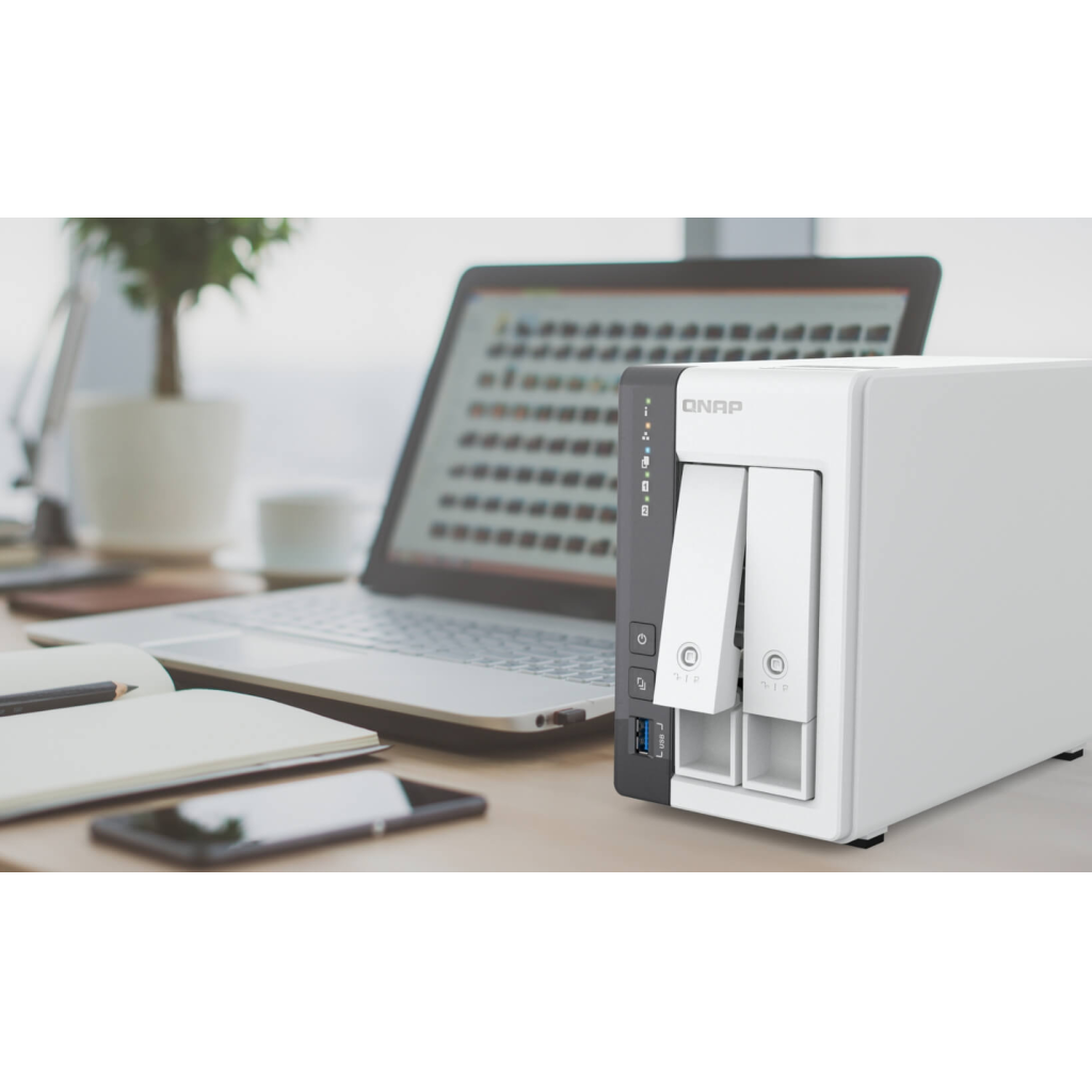 QNAP TurboNAS TS-216-G, 4Gb Ram, 2xYuvalı, Tower NAS