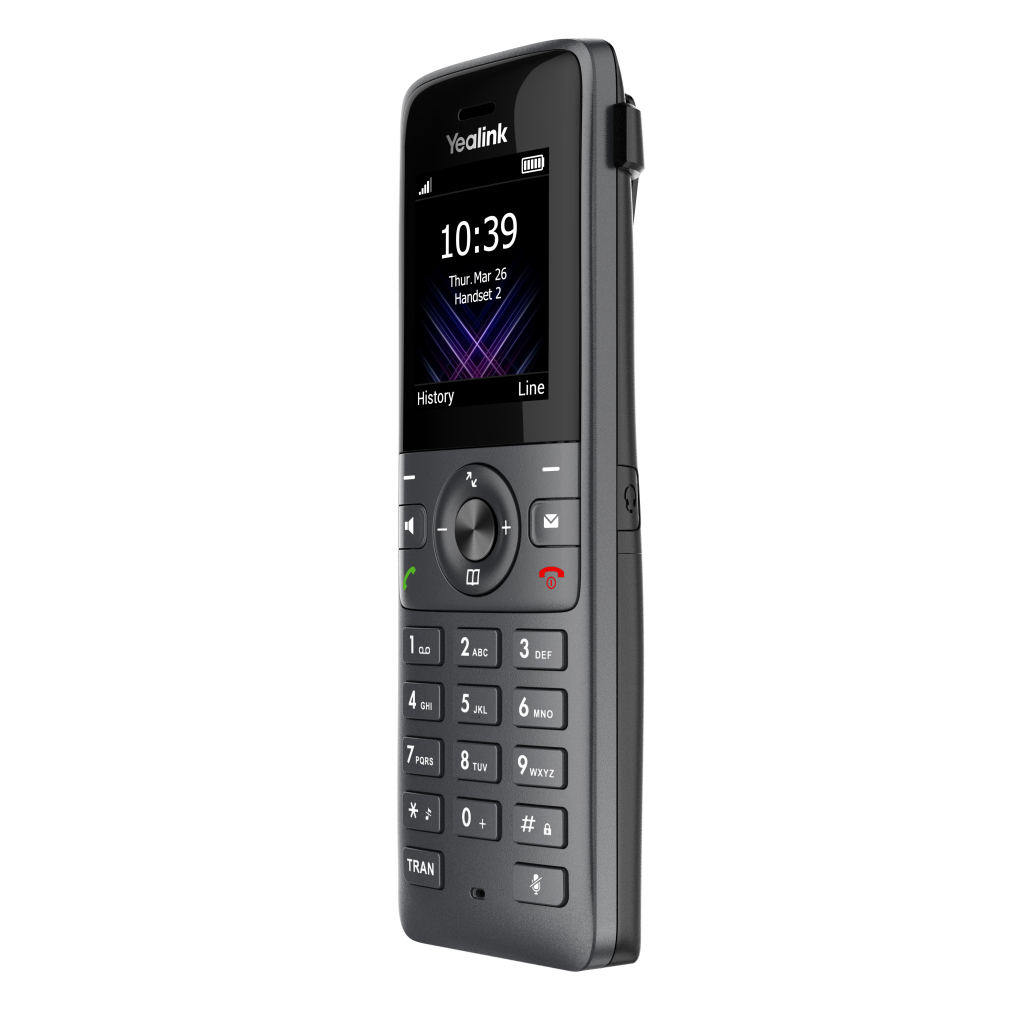 YEALINK W73H, Dect, Kablosuz IP TELEFON, Siyah, 1.8" Renkli Ekran, 35 Saat Konuşma, 400 Saat Bekleme