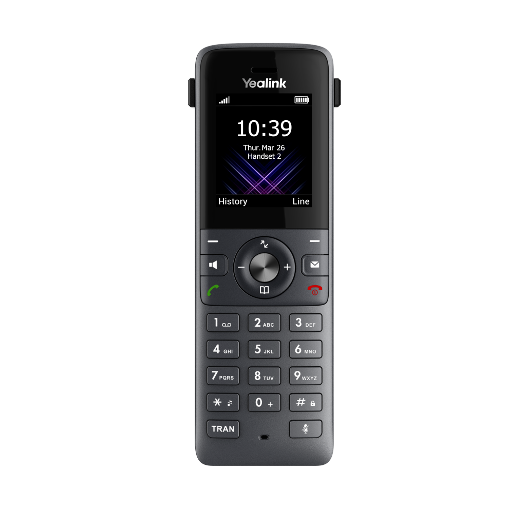 YEALINK W73H, Dect, Kablosuz IP TELEFON, Siyah, 1.8" Renkli Ekran, 35 Saat Konuşma, 400 Saat Bekleme