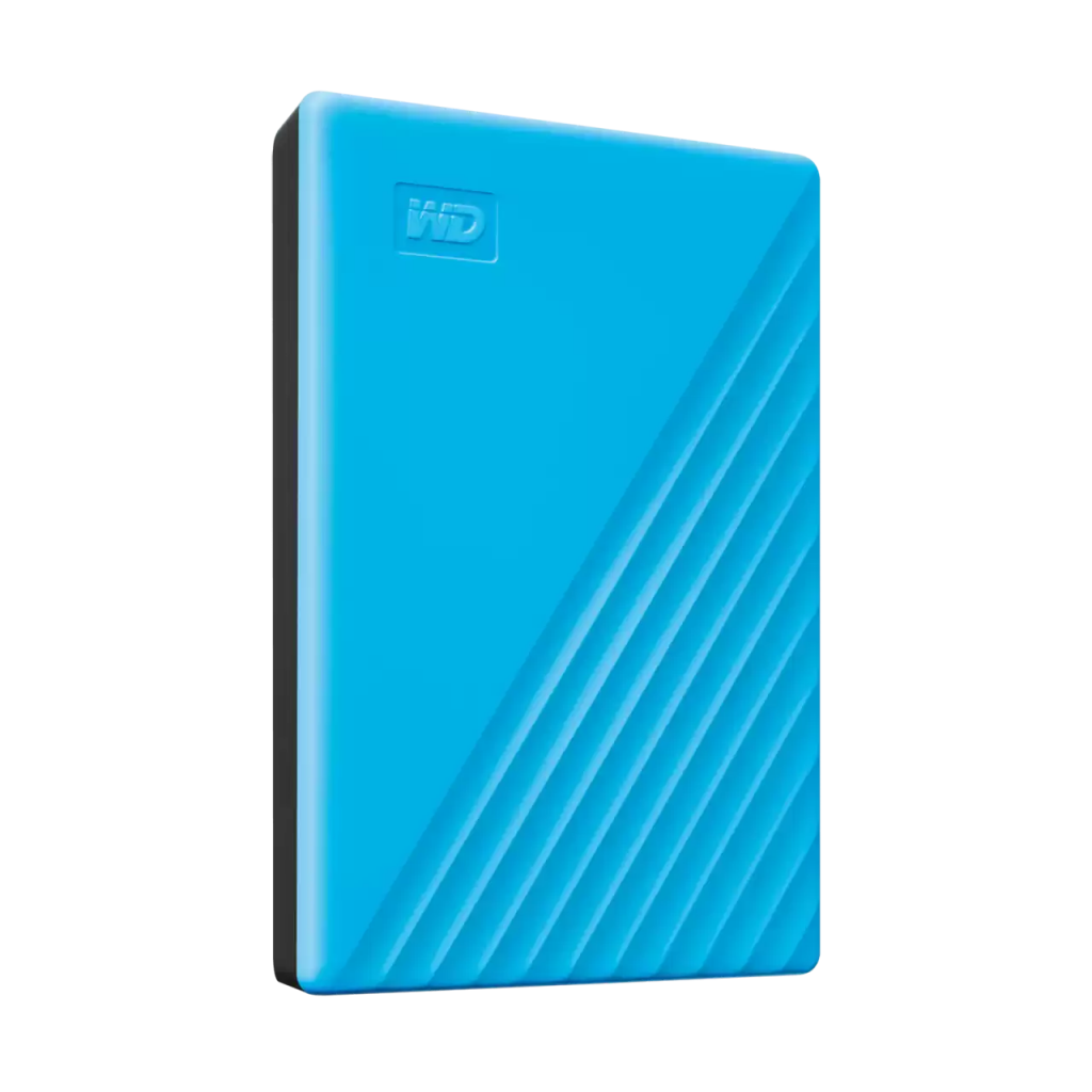 WD WDBYVG0020BBL-WESN, My Passport, 2TB, 2.5", USB3.2, Taşınabilir, Harici HDD, Mavi (Türkiye Distribütörü Garantili)