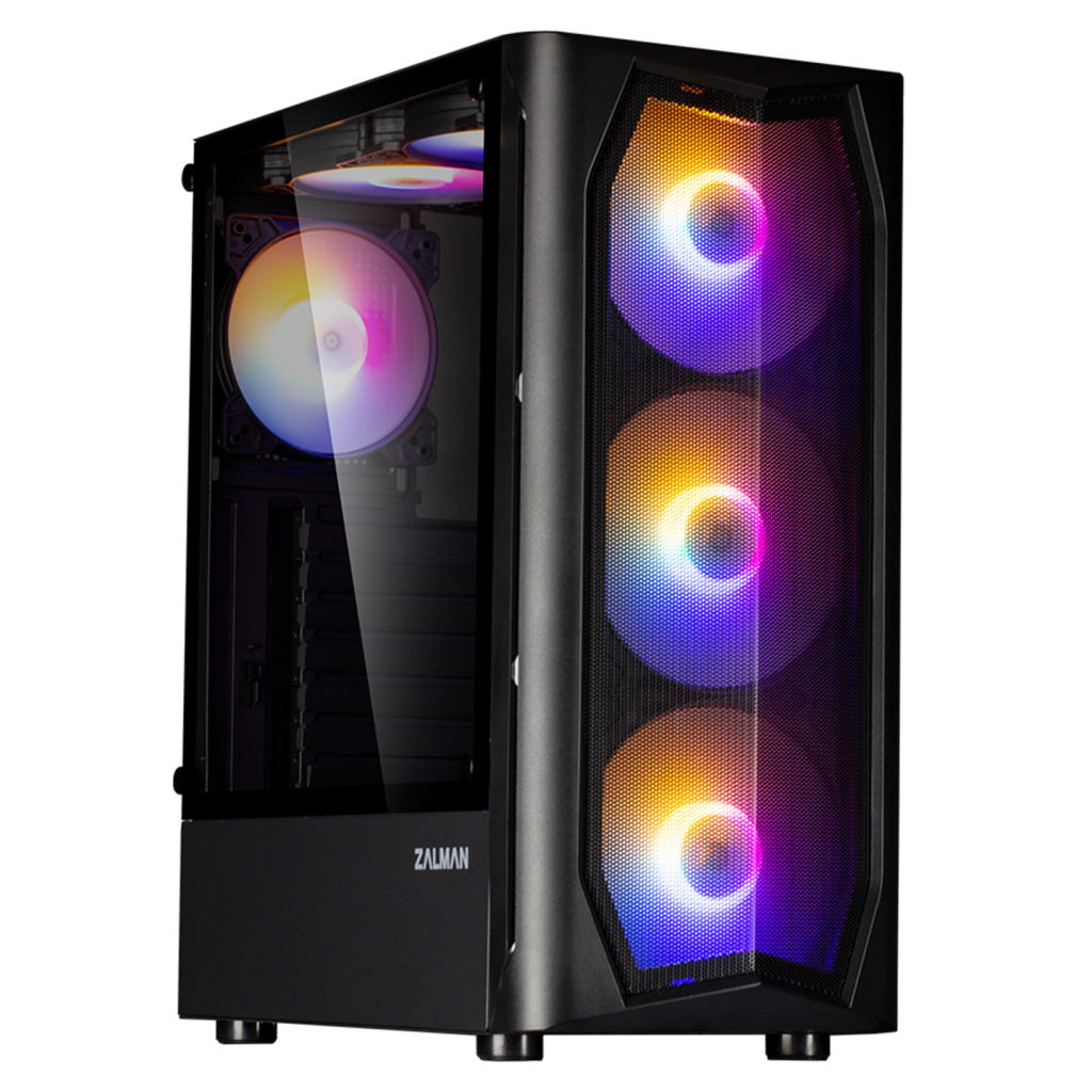 ZALMAN N4 Rev.1, MegaMax, 600W 80+ Bronz, Mesh Panel, Tempered Glass, RGB, ATX GAMING KASA