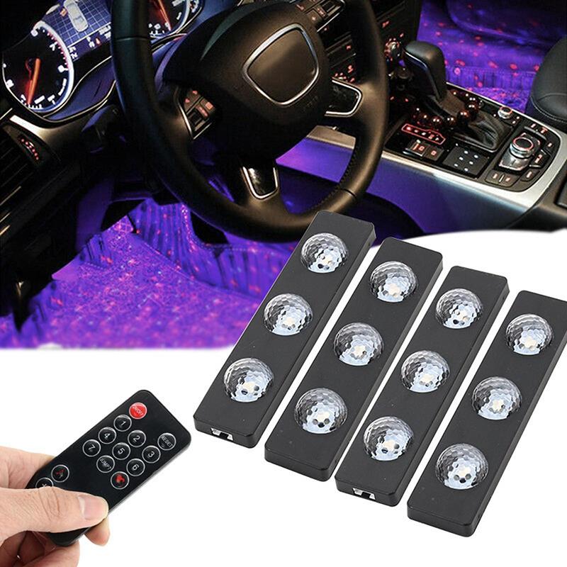 Sunup SN-22216 Araç Kabin İçi 7 Renk RGB Müzik Sensörlü Yıldız LED Ambiyans Aydınlatma Seti