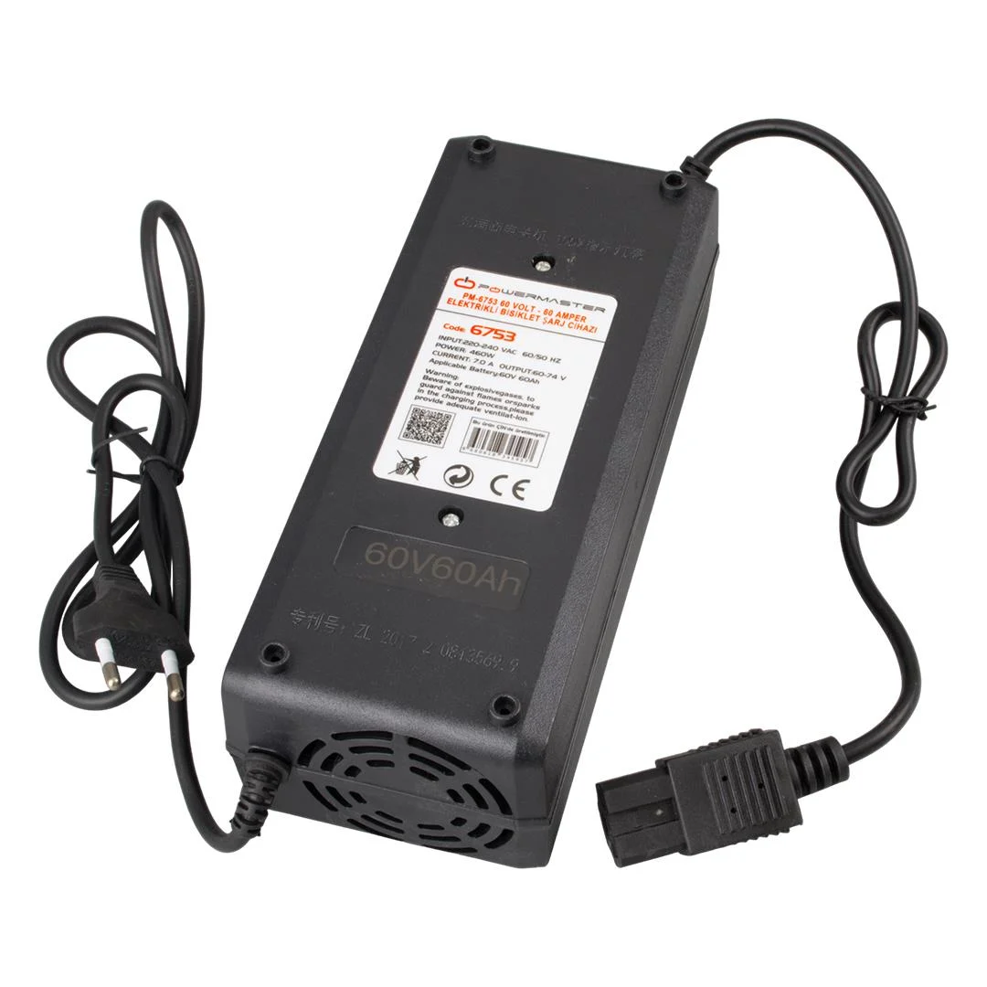 Powermaster PM-6753 60 Volt - 60 Amper Elektrikli Bisiklet Şarj Cihazı