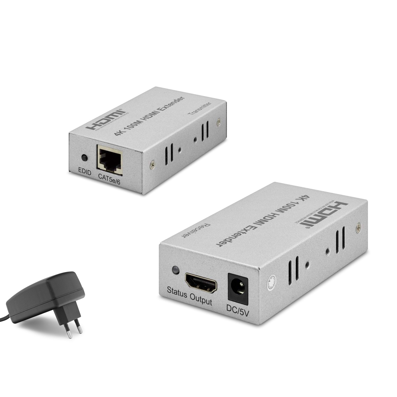 HADRON HDX1288 HDMI Extender EDID 4K 30 Hz 100 m Gri