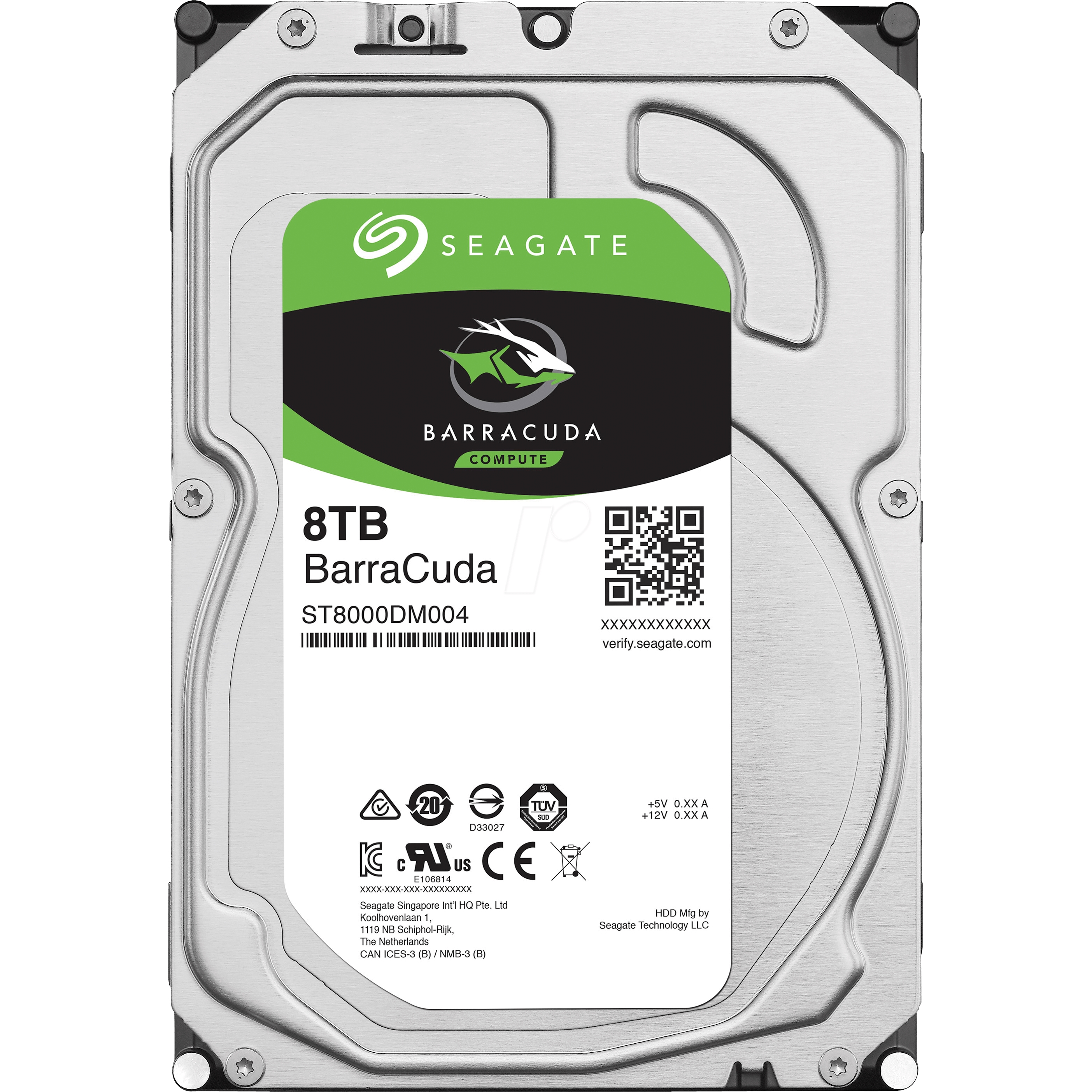 SEAGATE BARRACUDA DESKTOP 8TB 5400RPM 256MB SATA3 6Gbit/sn ST8000DM004 HDD