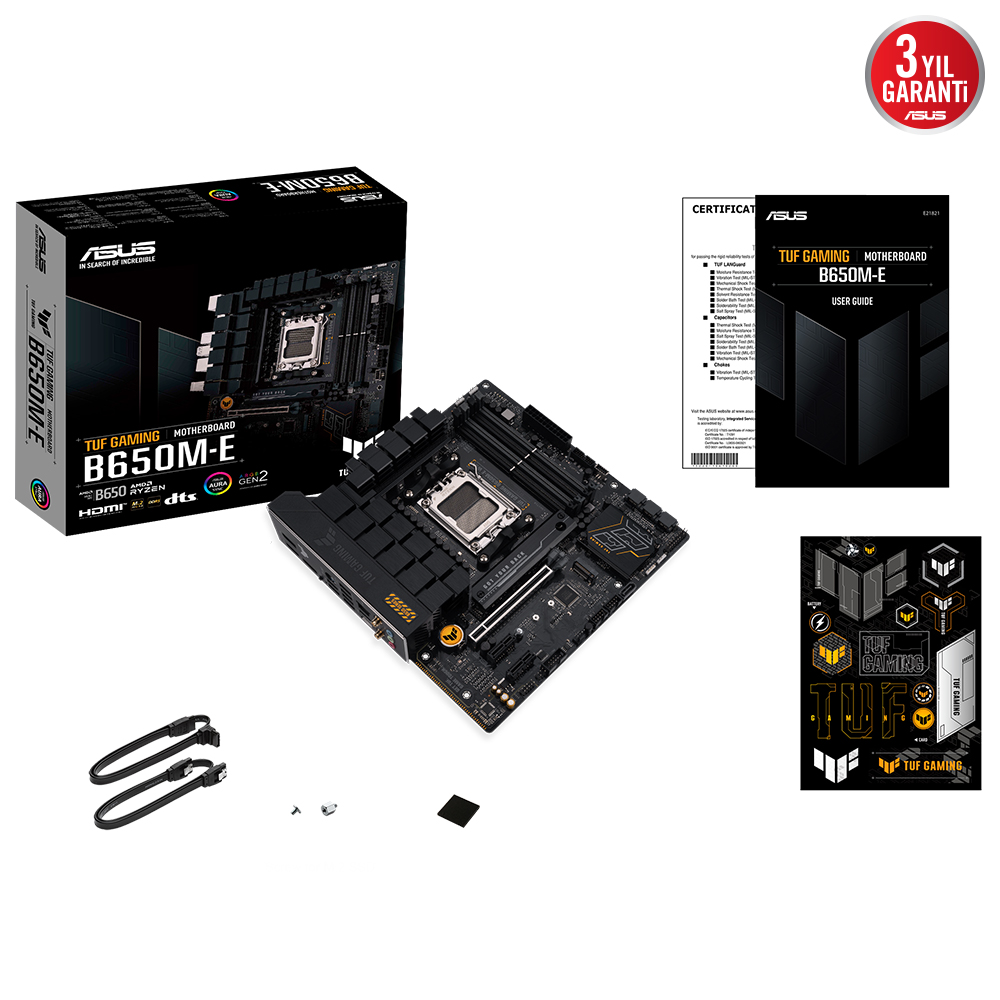 ASUS Tuf Gaming B650M-E AMD B650 AM5 DDR5 6400 Anakart