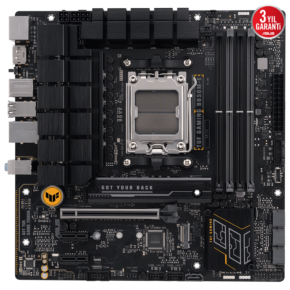 ASUS Tuf Gaming B650M-E AMD B650 AM5 DDR5 6400 Anakart