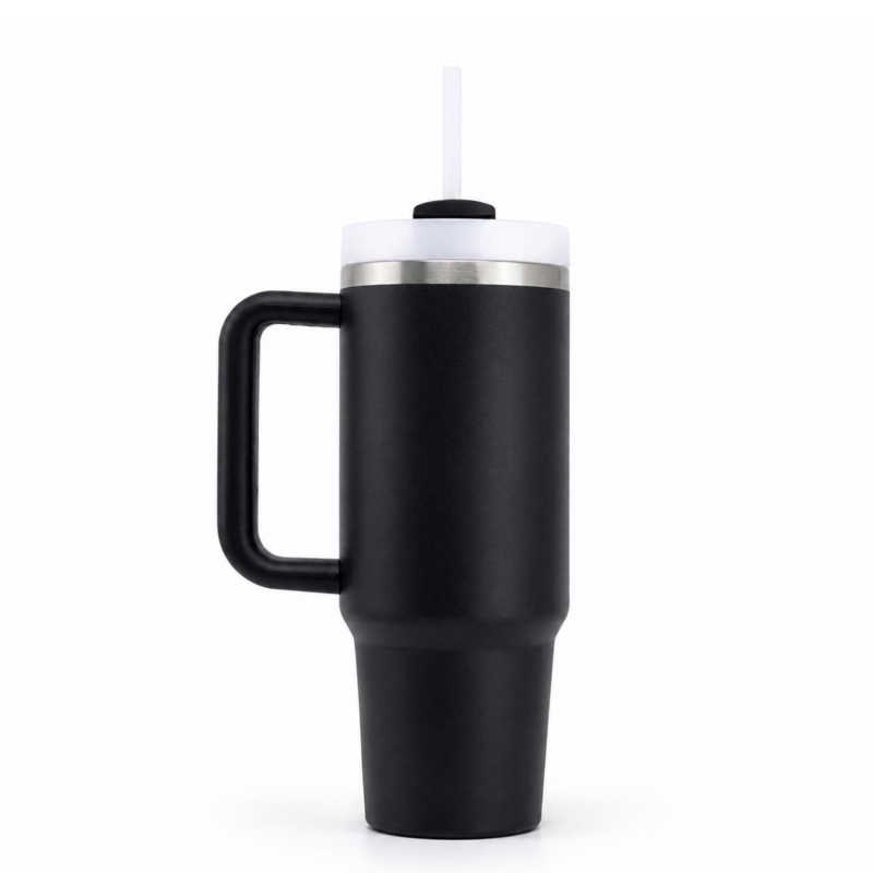 GLOBOX 4154 PİPETLİ SİYAH TERMOS 900ML