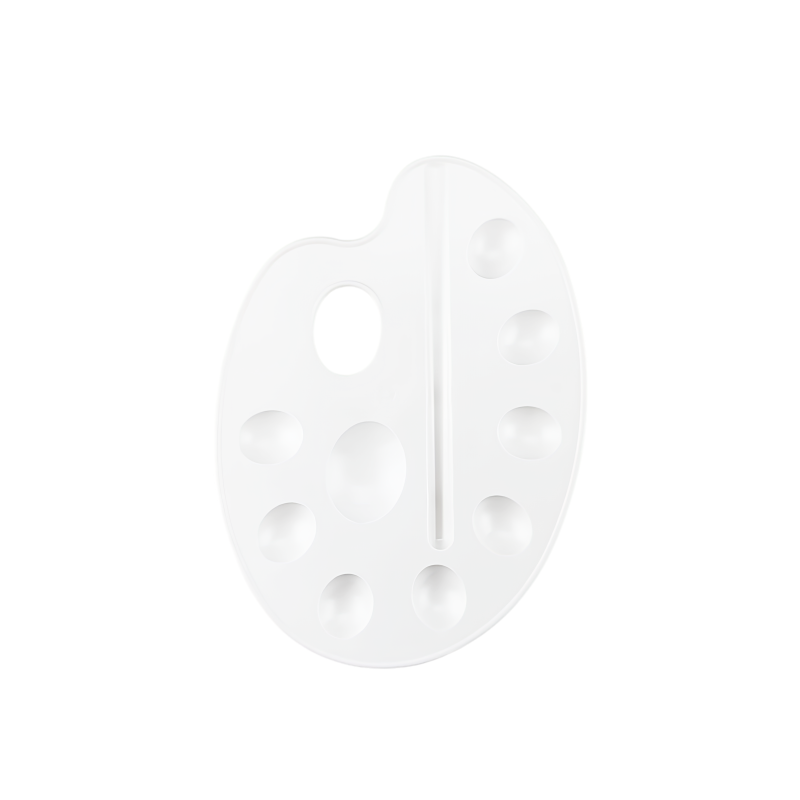 MİRADO OPS OVAL BÜYÜK RESİM PALETİ BEYAZ 24'LÜ