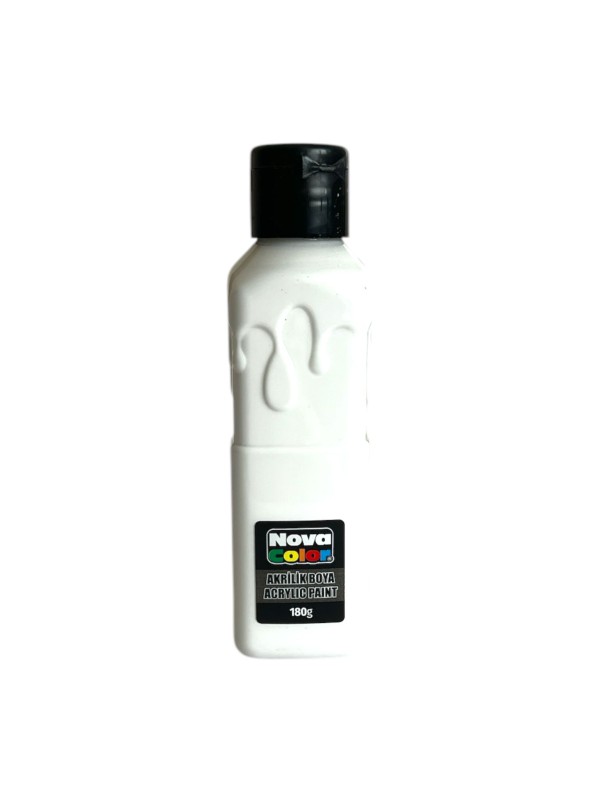 NOVA COLOR NC-1005 BEYAZ AKRİLİK BOYA 180 GR*72