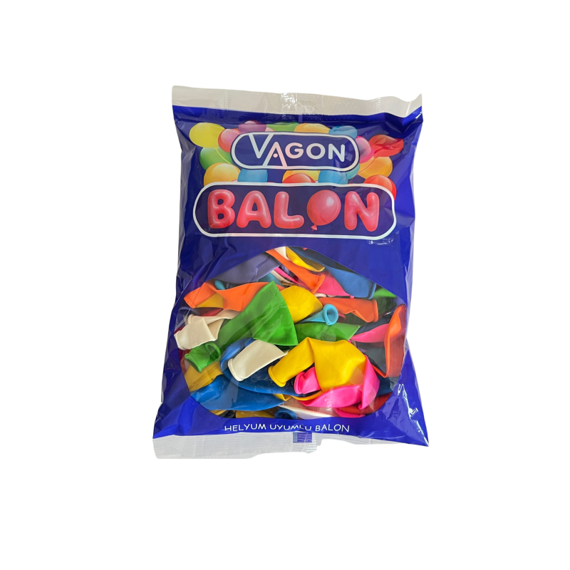 VAGON 8000 KARIŞIK RENK BALON 100'LÜ >
