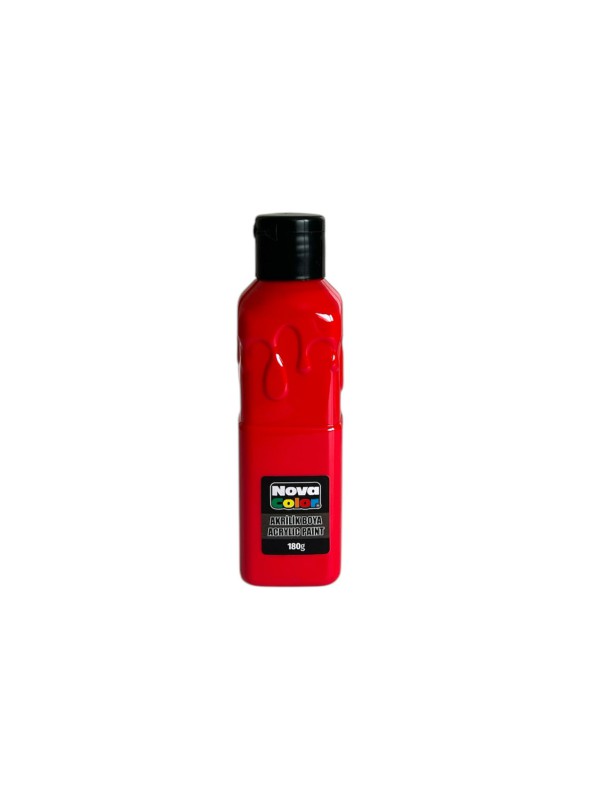 NOVA COLOR NC-1002 KIRMIZI AKRİLİK BOYA 180 GR*72