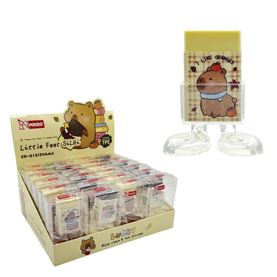 MİKRO ER-813 LUCKY BEAR LİTTLE FEET SİLGİ 24'LÜ >