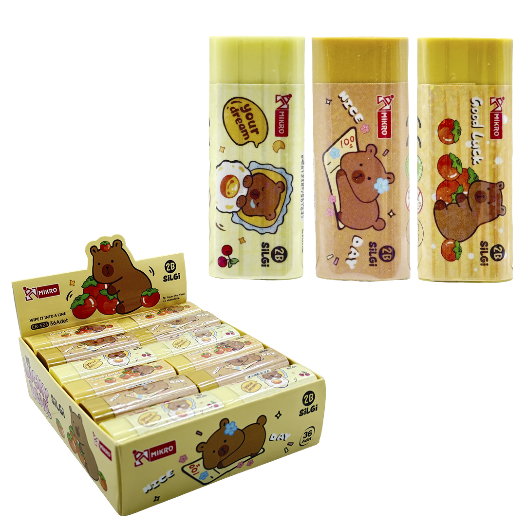 MİKRO ER-523 LUCKY BEAR SİLGİ 36'LI