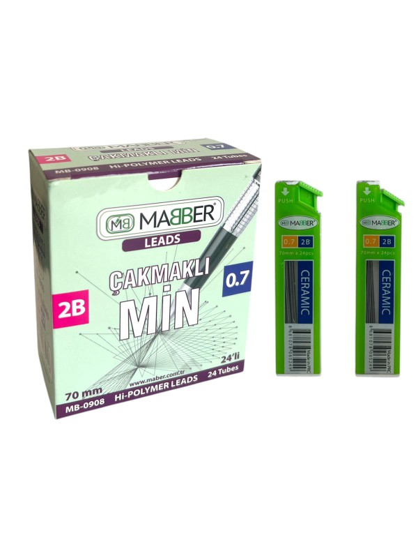 MABER MB-0908 ÇAKMAKLI MİN 0.7 70MM 24'LÜ