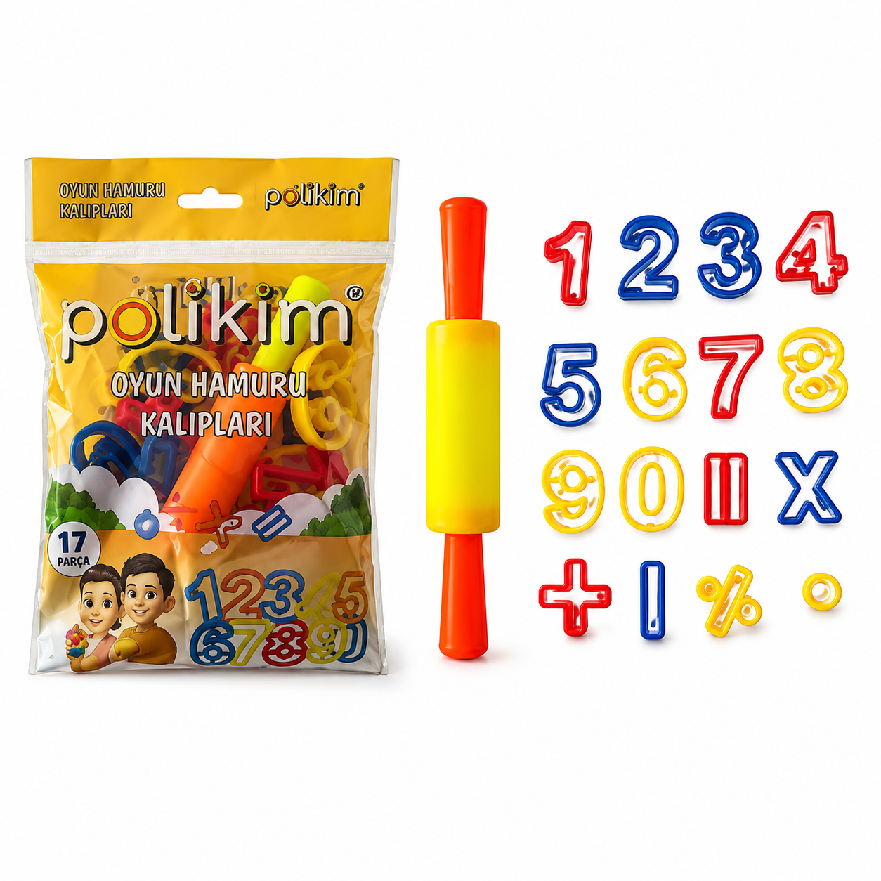 POLİKİM OYUN HAMUR KALIPLARI 17 PARÇA*130