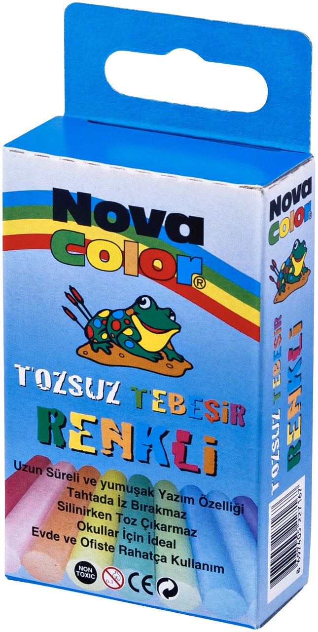 NOVA COLOR NC-4111 TEBEŞİR 10LU RENKLİ