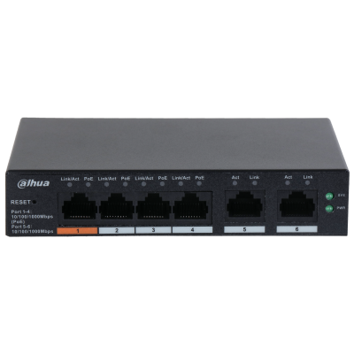 DAHUA CS4006-4GT-60 4 PORT 4XGE-2XGE YÖNETİLEBİLİR 60W POE SWİTCH