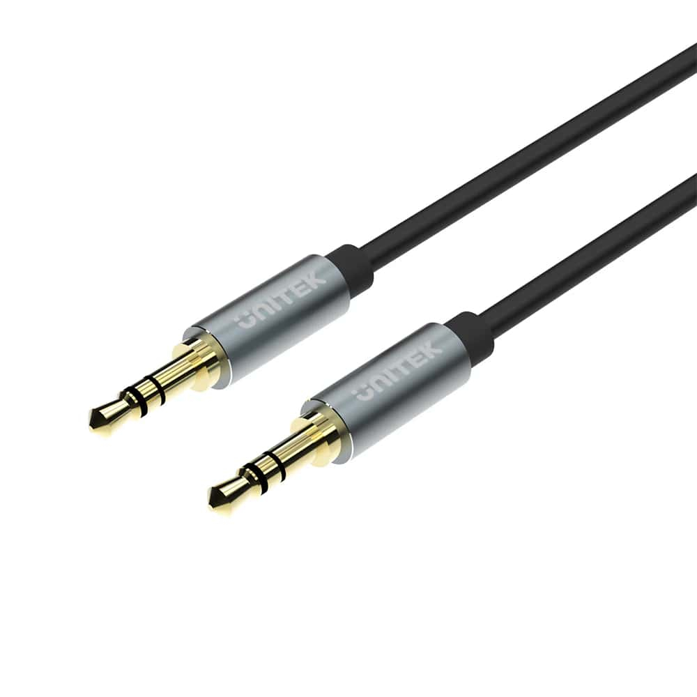 UNITEK 3.5MM AUX SES KABLOSU 1MT ALTIN KAPLAMA (Y-C926ABK)