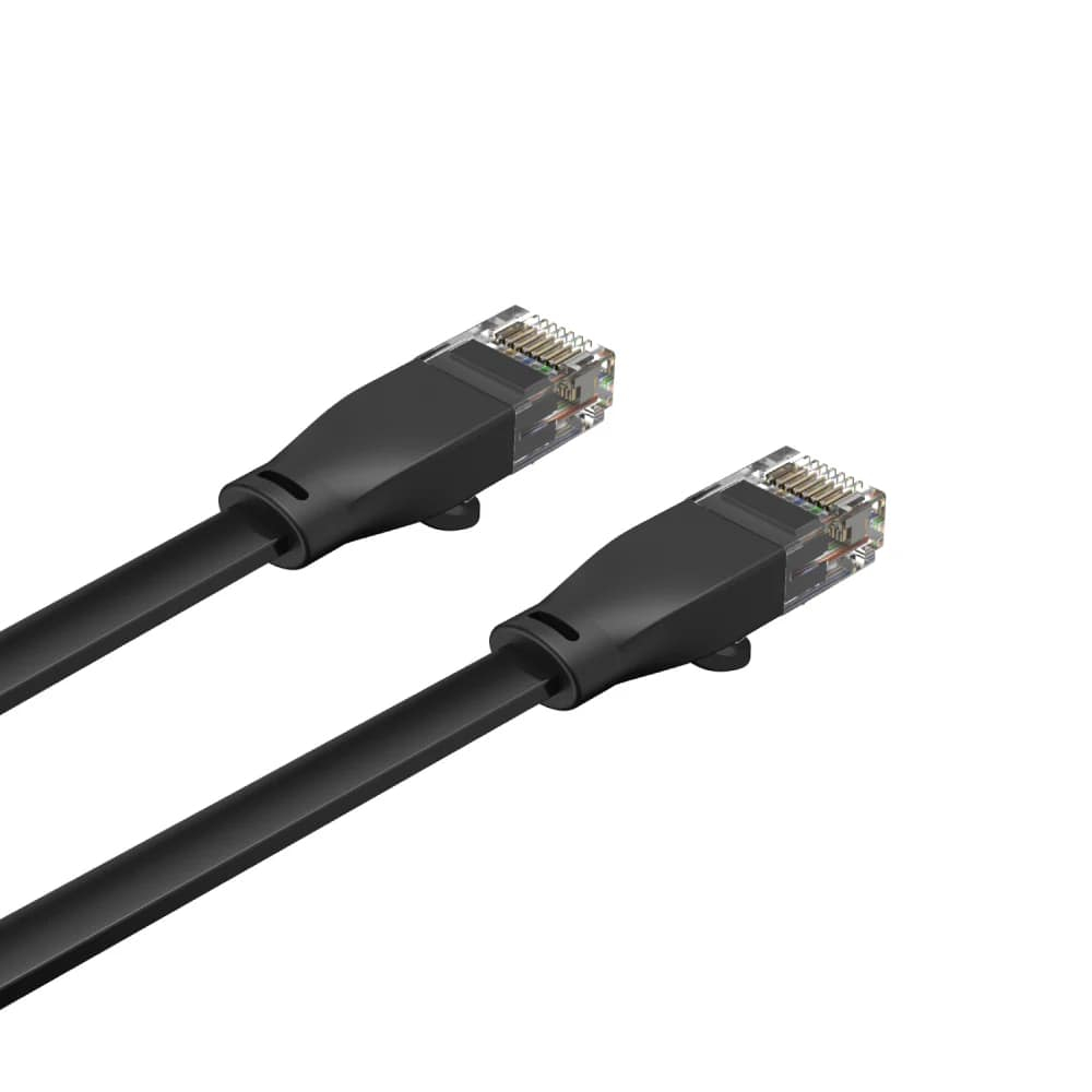 UNITEK CAT6 PATCH KABLO 1MT FLAT 1GBPS, SİYAH (C1809GBK)