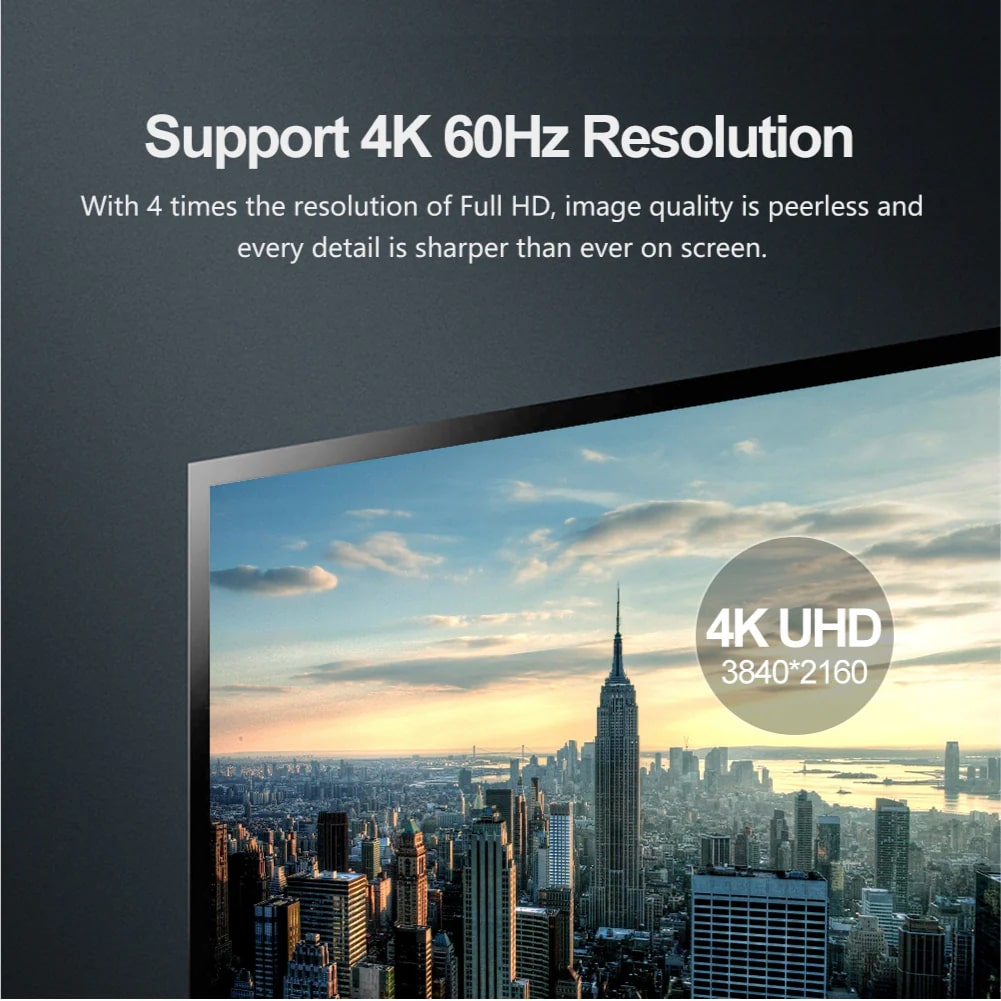 UNITEK DISPLAYPORT 1.2 KABLO 2MT 4K&60Hz (Y-C608BK)