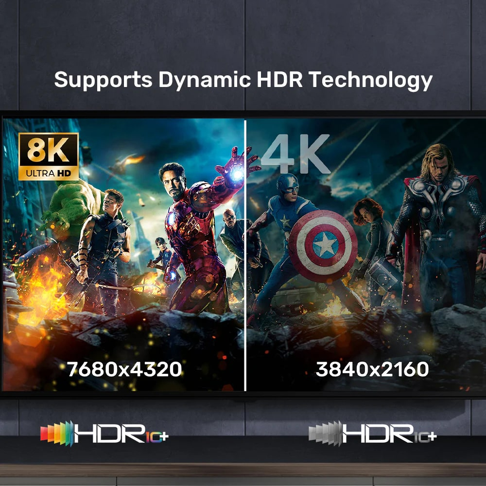 UNITEK HDMI2.1 KABLO 3MT 8K&60Hz (C11086GY01-3M)